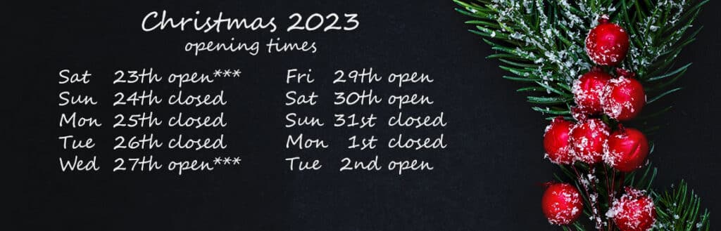 christmas 2023 - delivery times